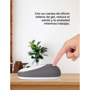 MOUSE TECHZONE TZACMOI16 INALAB RICO GRIS ABS + SILICON 3 BOTONES 1