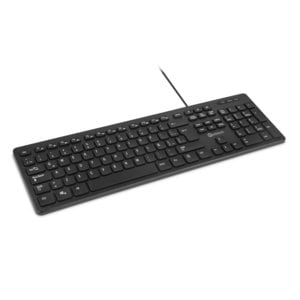 Teclado Slim Getttech Alambrico Con 2 Puertos Usb Port Teclado Negro Idioma Español Latinoamérica
