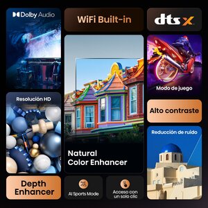 Smart LED-LCD TV Hisense 32A4NR 81.3cm - HDTV - LED Retroiluminación - Roku - 1366 x 768 Resolución