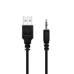 BROBOTIX BOCINAS MULTIMEDIA, USB + 3.5 MM COLOR NEGRO/PLATA - Sistema de Altavoces para computadoras laptop , alimentación