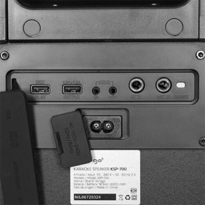 Bafle Vorago Ksp-700  Karaoke Super Bass Ipx4 Control Remoto