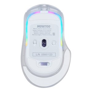 MOUSE GAME FACTOR MOW700 INALÁMBRICO, CARCASAS INTERCAMBIABLES 2.4G BT PIXART 3395 26
