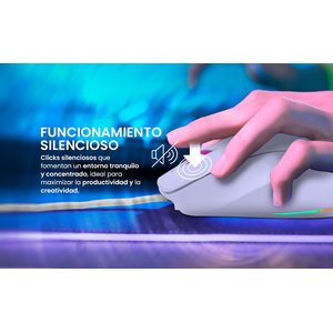 Mouse Gamer Getttech, Inalámbrico/alámbrico, Bluetooth, Usb, 6400dpi, Retroiluminación Rgb, Negro