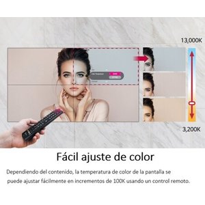 LG Videowall 55", 500 nits, Bezel 2.25mm, Operación 24/7, Panel Technology IPS
