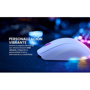 Mouse Gamer Getttech, Inalámbrico/alámbrico, Bluetooth, Usb, 6400dpi, Retroiluminación Rgb, Negro