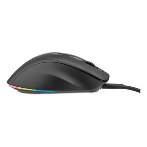 Mouse Gamer Getttech, Inalámbrico/alámbrico, Bluetooth, Usb, 6400dpi, Retroiluminación Rgb, Negro
