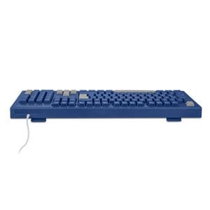 Teclado Slim Getttch 8m Pulsaciones Usb Con Reposamanos Azu
