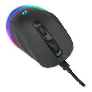 Mouse Gamer Getttech, Inalámbrico/alámbrico, Bluetooth, Usb, 6400dpi, Retroiluminación Rgb, Negro
