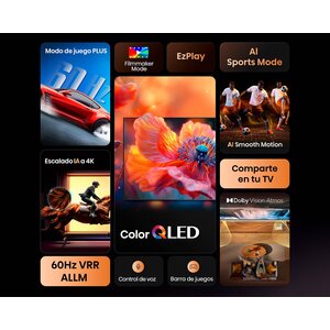 HISENSE PANTALLA QLED 4K 65 PULGADAS SMART VIDAA TV