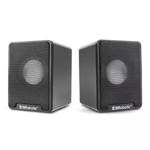 BOCINA DUAL USB V2.0 NEGRA SUBWOOFER