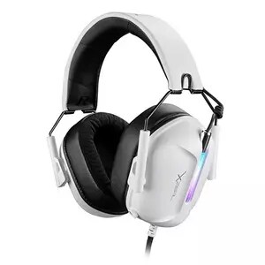 DIADEMA GAMER XZEAL XZ-7010/RGB/MICROFONO DESMONTABLE/BLANCO/CONTROL