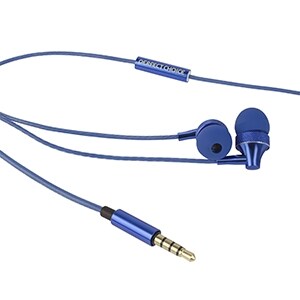 Auricular Perfect Choice Stretto Cableado Auricular Estéreo - Azul - Binaural - Intrauditivo - 120cm Cable - Mini-phone (3