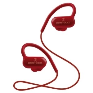 Auricular Perfect Choice Effort Inalámbrico Auricular Estéreo - Rojo - Binaural - Intrauditivo - 1000cm - Bluetooth - 16Oh