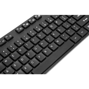 Targus AKB30US Teclado - Cable Conectividad - USB Interfaz - Español - QWERTY Diseño - Negro - 108 Tecla(s) - Windows, mac