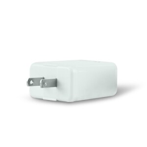 CARGADOR P/PARED AU-350 QUICK  CHARGE 3.0 20W USB A Y TIPO C BLANCO