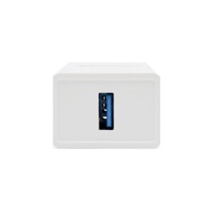 BROBOTIX COMBO USB DE CARGA RAPIDA CARGADOR USB 3.0  PARA PARED + CABLE USB TIPO C COLOR NEGRO - Adaptador Cable Corriente