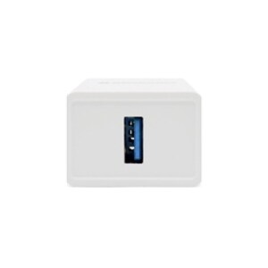 BROBOTIX COMBO USB DE CARGA RAPIDA CARGADOR USB 3.0 PARA PARED + CABLE USB TIPO C COLOR AZUL - Adaptador Cable Corriente A