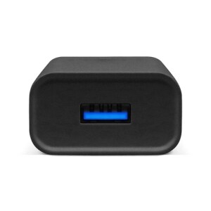 BROBOTIX COMBO USB DE CARGA RAPIDA CARGADOR USB 3.0 PARA PARED + CABLE USB TIPO LIGHTNING COLOR NEGRO 1 METRO- Adaptador C