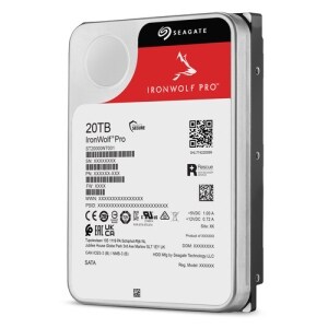 Disco Duro Interno 20TB 3.5" SATA 6Gb/s 7200RPM 256MB, bahías ilimitadas, Hot Plug 24x7, IronWolf Pro NAS Seagate