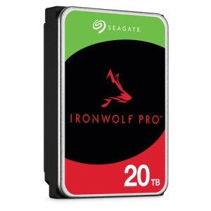 Disco Duro Interno 20TB 3.5" SATA 6Gb/s 7200RPM 256MB, bahías ilimitadas, Hot Plug 24x7, IronWolf Pro NAS Seagate