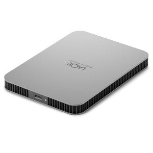 Disco Duro Externo Portatil 2TB USB 3.2 Type USB-C, LaCie Mobile Drive, s Windows & macOS , Plateado Luna 2 Años de Garant
