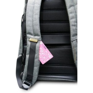 Mochila Skypeak para laptop 15.6"/Con puerto usb y funda anti-tormenta/Color gris