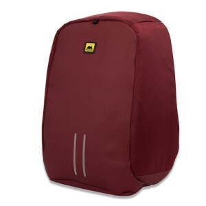 Mochila backpack Skypeak antirrobo/Para laptop de 15.6"/Con funda repelente al agua y puerto usb de carga/Color rojo