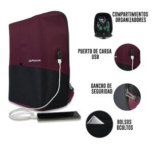 MOCHILA BACKPACK SKYPEAK ANTIRR OBO DE 15.6IN TAMANO GRANDEBTS-115