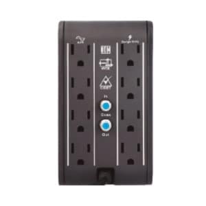 Regulador de Voltaje R2C-AVR 1008, 1000VA/500W. Monofásico, Voltaje nominal de 120VCA, Rango de frecuencia 50/60Hz, 8 cont