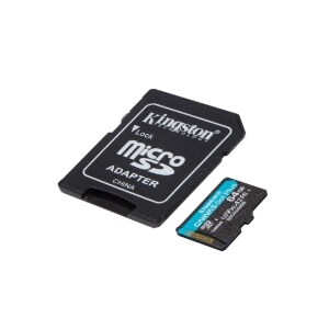 MICRO SDXC MEMORIA KINGSTON 64GB CANVAS GO PLUS A2 U3 V30 CARD / AD