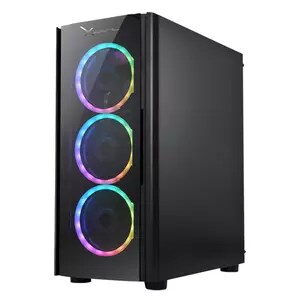 GABINETE XZEAL GAMER XZ110-1 ATX NEGRO RGB TG USB 3.0
