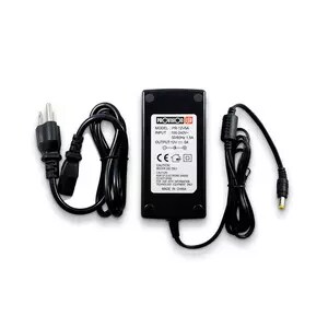 FUENTE DE PODER INDIVIDUAL REGULADA, 1 DC PLUG, 12 VOLTS, 5A POWER SUPPLY, INPUT VOLTAGE AC100~240V, EU/US/SA/IS (AC 3 Pin