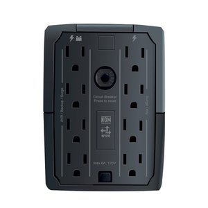 No-Break R-UPR 758, 750 VA 375 Watts, 8 contactos tipo NEMA 5-15R (4 contactos con respaldo, AVR y supresión de picos y 4 