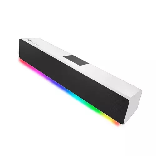 Bocina Gamer Glimm Bar BG585 Soundbar + RGB / Bluetooth + Control Digital RGB + 10 W RMS / Blanco