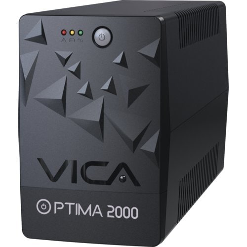 "VICA OPTIMA 2000, NO-BREAK CON REGULADOR INTEGRADO, capacidad 2000VA / 1200W, certificado NOM, indicadores LED, 8 tomas r