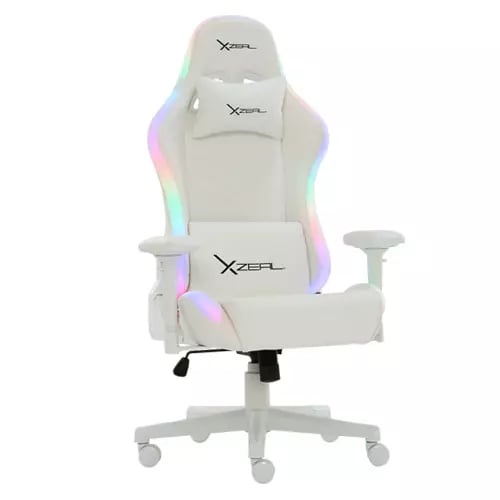 Sillón de Juego XZEAL XZ15 - Metálico, Espuma - Blanco, Rojo, Verde, Azul