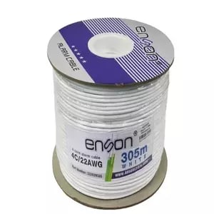 BOBINA DE CABLE DE ALARMA ENSON 33202W305 SERIE PRO-II MULTIFILAR 4C/22 AWG BOBINA DE 305 METROS FORRO PVC COLOR BLANCO PA