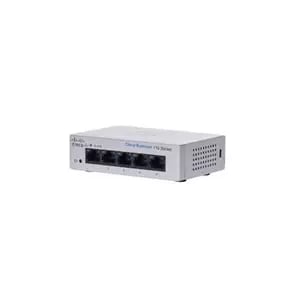 Cisco Switch CBS110, No administrable, 5 puertos Gigabit Ethernet, No PoE, de escritorio, el smartnet se adquiere por sepa