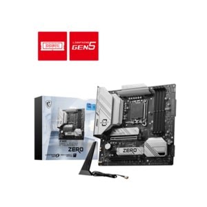 TARJETA MADRE MSI B760M PROJECT ZERO DDR5 MATX DP/WIFI/BT LGA 1700