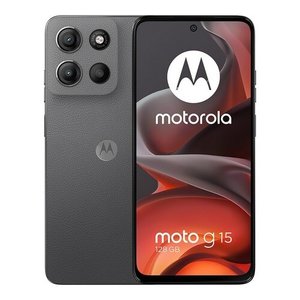 SMARTPHONE MOTOROLA G15, PANTALLA 6.72", 128 GB interna 4 GB RAM, Cámara principal 50MP + 5MP + Flicker Sensor, Cámara Fro