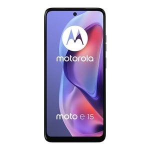 SMARTPHONE MOTOROLA E15, PANTALLA 6.67", 64 GB interna 2 GB RAM, Cámara trasera 32MP + Flicker Sensor, Cámara Frontal 8 MP
