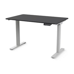 Mesa eléctrica ajustable en altura eFloat Go 2.0 30”x60” en acabado laminado negro, con interruptor manual programable par
