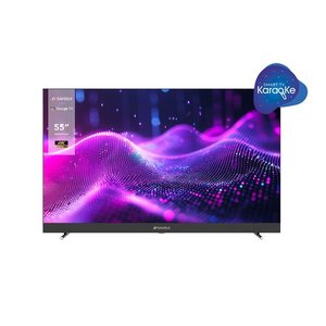 Pantalla 55" Smart Karaoke, 4K UHD (3,840x2,160), NTSC/ATSC, 60Hz, Dolby Vision-Atmos, HDR10, AI Procesador, barra de soni