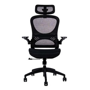 Silla ejecutiva Naceb Alto - Malla Seat - Malla Back - 3+ Base - Negro - Poliuretano, Cloruro de Polivinilo (PVC) - Apoyab