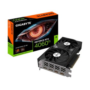 TARJETA DE VIDEO GIGABYTE RTX 4060 WINDFORCE OC 8G GDDR6 PCIE 4.0