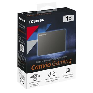 Disco Portátil Toshiba® Canvio® Gaming, Negro 1TB