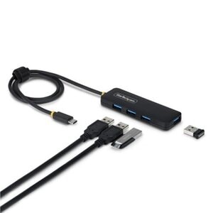 StarTech.com Hub USB-C de 4 Puertos A - 5 Gbps - Multiplicador USB Alimentado por el Bus - Concentrador Tipo C a 4 Puertos