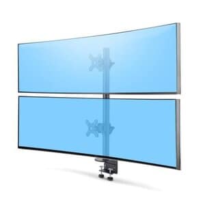 StarTech.com Soporte de Escritorio para Dos Monitores Apilados Verticales de 49" 16:9 o 32:9 - Total de 32kg - VESA - TAA 