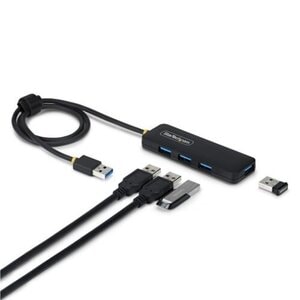 StarTech.com Hub USB-A de 4 Puertos - 5 Gbps - Concentrador USB Alimentado por el Bus - Multiplicador de 4 Puertos Portáti