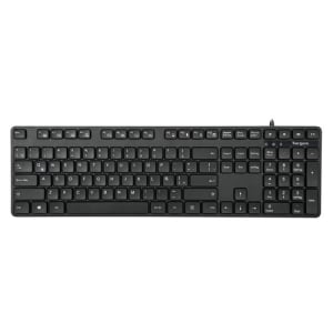 Targus AKB30US Teclado - Cable Conectividad - USB Interfaz - Español - QWERTY Diseño - Negro - 108 Tecla(s) - Windows, mac